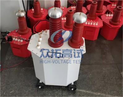 试验变压器在做被试品的直流耐压或泄露试验时接线原理图